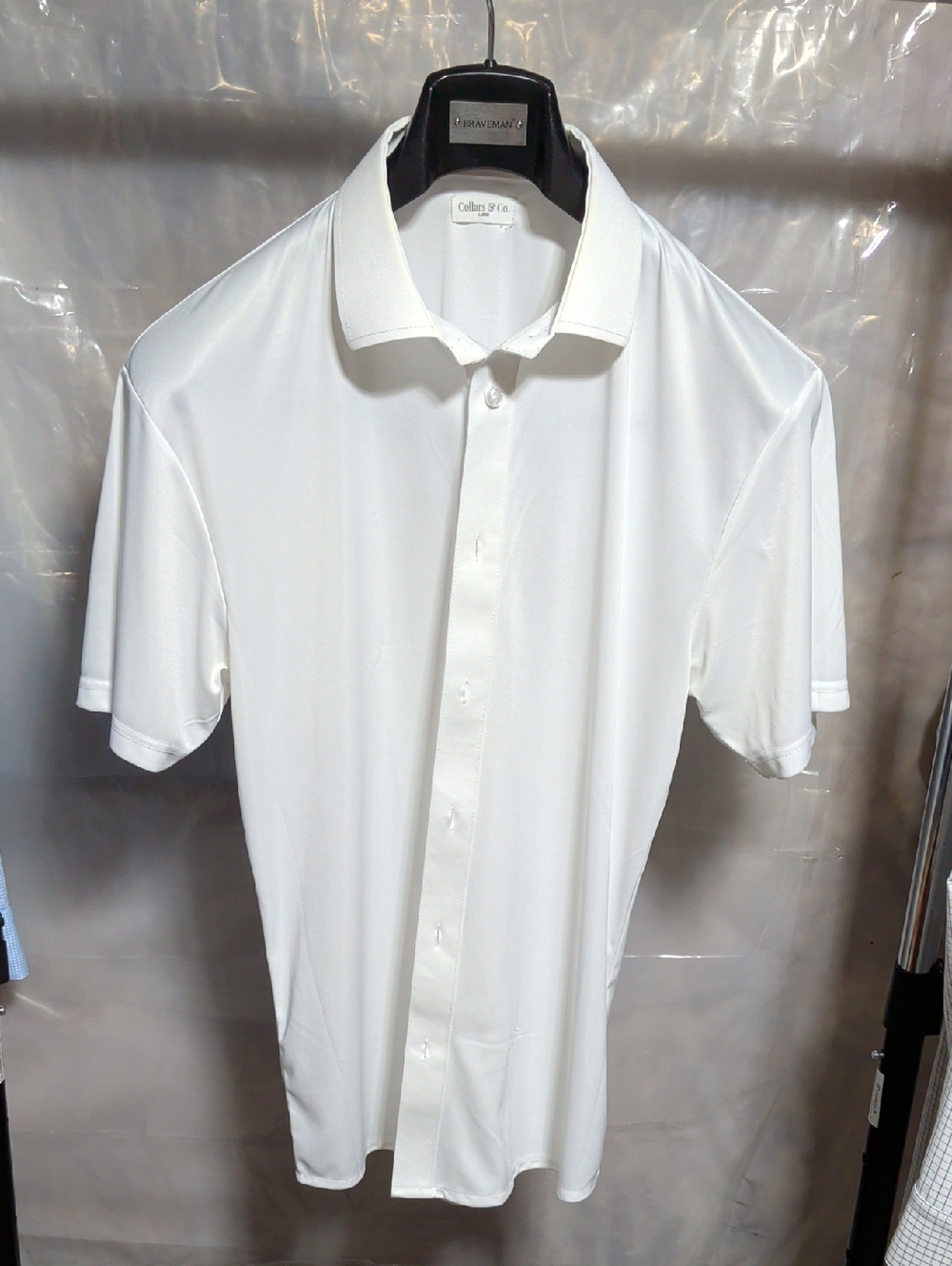 Collars & Co - White Short Sleeve Button Up